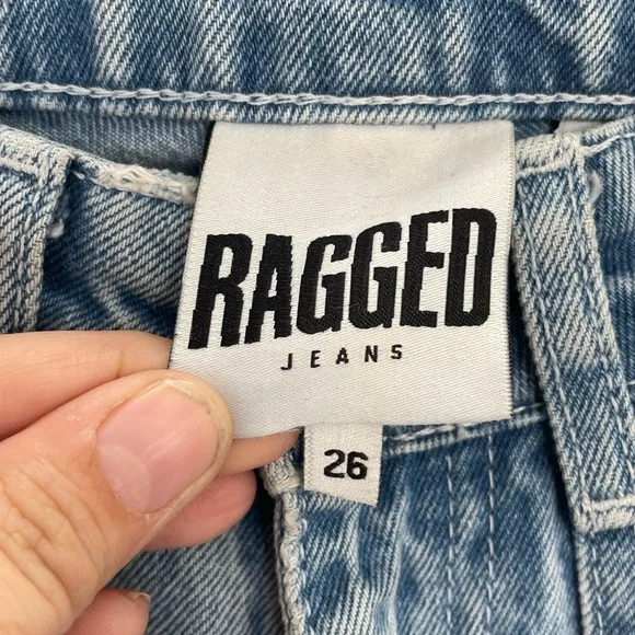 Ragged Priest Carpenter UtiliyuJeans Light Blue Wash High Waisted Paneled 26 - Picture 6 of 10